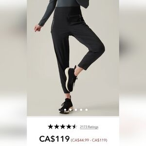 New Athleta Trekkie North jogger Pants, plus size 20, women's black,